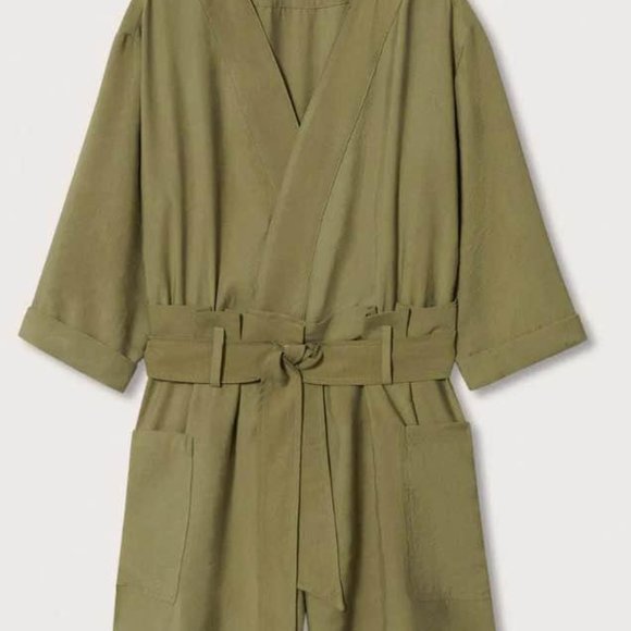 Olive Green Romper | MANGO romper playsuit jumpsuit one piece, so chic! - Picture 2 of 4